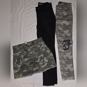 SET OF 3 BUNDLE PANTS AND SKIRT